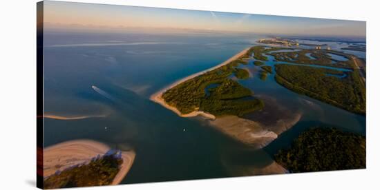 Aerial view of Lovers Key State Park, Florida, USA-null-Stretched Canvas