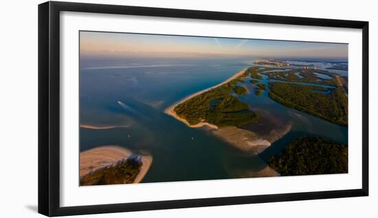 Aerial view of Lovers Key State Park, Florida, USA-null-Framed Photographic Print