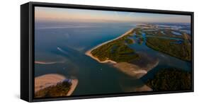 Aerial view of Lovers Key State Park, Florida, USA-null-Framed Stretched Canvas