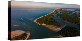 Aerial view of Lovers Key State Park, Florida, USA-null-Stretched Canvas