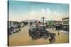 Aerial View of Lower Main Street - Petaluma, CA-Lantern Press-Stretched Canvas