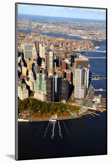 Aerial View of Lower Manhattan-Stefano Amantini-Mounted Photographic Print