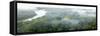 Aerial view of lowland Amazonia rainforest, Peru-Nick Garbutt-Framed Stretched Canvas