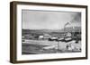 Aerial View of Lumber Mill - Cascade, ID-Lantern Press-Framed Art Print