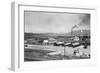 Aerial View of Lumber Mill - Cascade, ID-Lantern Press-Framed Art Print