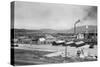 Aerial View of Lumber Mill - Cascade, ID-Lantern Press-Stretched Canvas