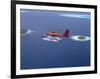 Aerial View of Maldivian Air Taxi Flying Above Islands in the Maldives, Indian Ocean-Papadopoulos Sakis-Framed Photographic Print