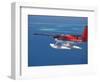 Aerial View of Maldivian Air Taxi Flying in the Maldives Archipelago, Indian Ocean-Papadopoulos Sakis-Framed Photographic Print