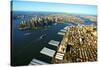 Aerial View of Manhattan and Brooklyn-Stefano Amantini-Stretched Canvas