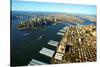 Aerial View of Manhattan and Brooklyn-Stefano Amantini-Stretched Canvas