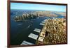 Aerial View of Manhattan and Brooklyn-Stefano Amantini-Framed Photographic Print