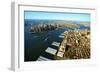 Aerial View of Manhattan and Brooklyn-Stefano Amantini-Framed Photographic Print