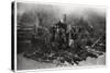 Aerial View of Manhattan, New York City, USA, from a Zeppelin, 1928-null-Stretched Canvas