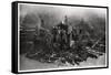 Aerial View of Manhattan, New York City, USA, from a Zeppelin, 1928-null-Framed Stretched Canvas