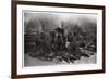 Aerial View of Manhattan, New York City, USA, from a Zeppelin, 1928-null-Framed Giclee Print