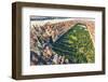 Aerial View of Manhattan New York Looking North up Central Park-TierneyMJ-Framed Photographic Print