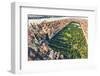 Aerial View of Manhattan New York Looking North up Central Park-TierneyMJ-Framed Photographic Print