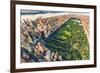Aerial View of Manhattan New York Looking North up Central Park-TierneyMJ-Framed Photographic Print