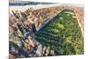 Aerial View of Manhattan New York Looking North up Central Park-TierneyMJ-Mounted Photographic Print