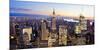 Aerial view of Manhattan, NYC-Vadim Ratsenskiy-Mounted Art Print