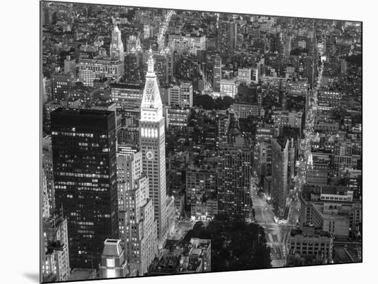 Aerial view of Manhattan, NYC-Michel Setboun-Mounted Art Print