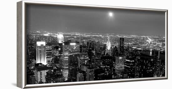 Aerial view of Manhattan, NYC-Michel Setboun-Framed Art Print