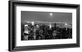 Aerial view of Manhattan, NYC-Michel Setboun-Framed Art Print