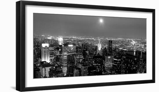 Aerial view of Manhattan, NYC-Michel Setboun-Framed Art Print