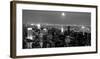 Aerial view of Manhattan, NYC-Michel Setboun-Framed Art Print