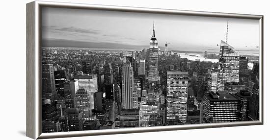 Aerial view of Manhattan, NYC-Vadim Ratsenskiy-Framed Art Print