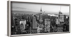 Aerial view of Manhattan, NYC-Vadim Ratsenskiy-Framed Art Print