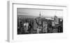 Aerial view of Manhattan, NYC-Vadim Ratsenskiy-Framed Art Print