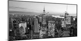 Aerial view of Manhattan, NYC-Vadim Ratsenskiy-Mounted Art Print