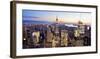 Aerial view of Manhattan, NYC-Vadim Ratsenskiy-Framed Art Print