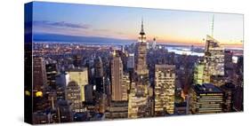 Aerial view of Manhattan, NYC-Vadim Ratsenskiy-Stretched Canvas