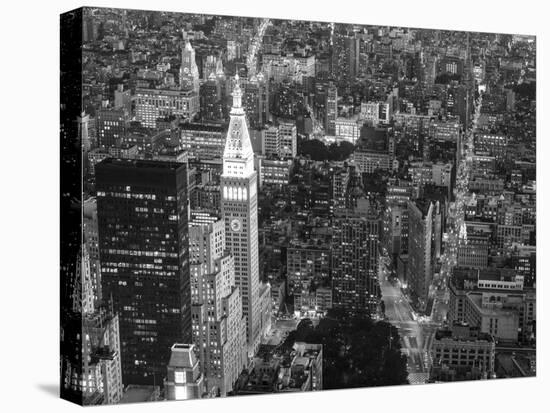 Aerial view of Manhattan, NYC-Michel Setboun-Stretched Canvas