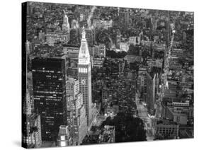 Aerial view of Manhattan, NYC-Michel Setboun-Stretched Canvas