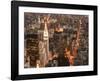 Aerial view of Manhattan with Flatiron Building, NYC-Michel Setboun-Framed Art Print