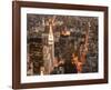 Aerial view of Manhattan with Flatiron Building, NYC-Michel Setboun-Framed Art Print