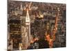 Aerial view of Manhattan with Flatiron Building, NYC-Michel Setboun-Mounted Art Print