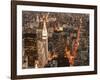 Aerial view of Manhattan with Flatiron Building, NYC-Michel Setboun-Framed Art Print