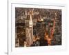 Aerial view of Manhattan with Flatiron Building, NYC-Michel Setboun-Framed Art Print