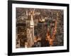 Aerial view of Manhattan with Flatiron Building, NYC-Michel Setboun-Framed Art Print