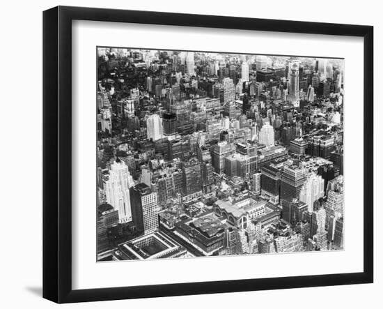 Aerial View of Manhattan-null-Framed Photographic Print