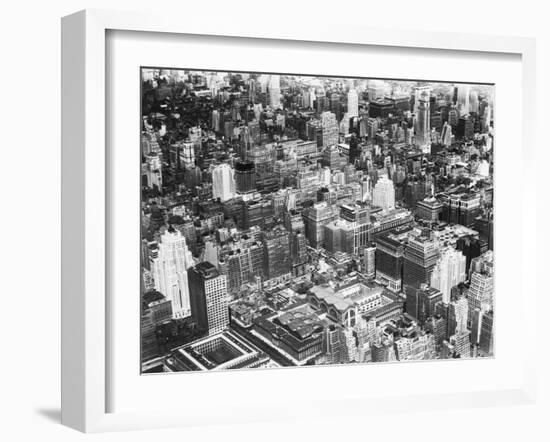 Aerial View of Manhattan-null-Framed Photographic Print