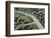 Aerial View of Marshes with Seaweed Exposed at Low Tide, Bahía De Cádiz Np, Andalusia, Spain-López-Framed Photographic Print