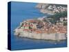 Aerial View of Medieval Walled City, Dubrovnik, Croatia-Lisa S. Engelbrecht-Stretched Canvas