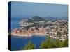 Aerial View of Medieval Walled City, Dubrovnik, Croatia-Lisa S. Engelbrecht-Stretched Canvas