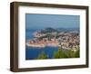 Aerial View of Medieval Walled City, Dubrovnik, Croatia-Lisa S. Engelbrecht-Framed Photographic Print