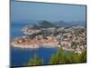 Aerial View of Medieval Walled City, Dubrovnik, Croatia-Lisa S. Engelbrecht-Mounted Photographic Print